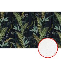 Фреска Ortograf Oasis 32717 Фактура бархат FX Флизелин (4,5*2,7) Зеленый/Черный, Листья/Полоса — фото 1, Фрески