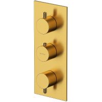 Душевая система Whitecross Y brushed gold YSET11TOPGLB с термостатом Брашированное золото — фото 3, Душевое оборудование. Душевая программа