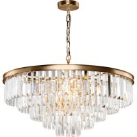 Люстра Maytoni Neoclassic Revero MOD085PL-12BS Прозрачная Латунь — фото 1, Люстры