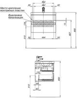 Тумба под раковину Aquanet Беркли 60 подвесная Белый Дуб рошелье арт-254289 — фото 8, Тумбы под раковину