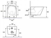 Унитаз Excellent Joker Flash Rim CENL.4504.470.WH подвесной с сиденьем Микролифт — фото 4, Унитазы