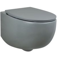 Унитаз AeT Dot 2.0 S555T0R0V6116 подвесной Серый матовый без сиденья — фото 1, Унитазы