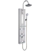 Душевая панель River 09 10000002452 Матовый хром — фото 1, Душевые панели