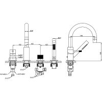 Товар: Смеситель на борт ванны Boheme Uno 460-GM Оружейная сталь - фото 2 Смеситель на борт ванны Boheme Uno 460-GM Оружейная сталь — фото 2, Смесители