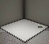 Душевой поддон из искусственного камня Veconi Tezeo 80x80 TZ08-80K-01-19C3 Белый — фото 2, Душевые поддоны из искусственного камня