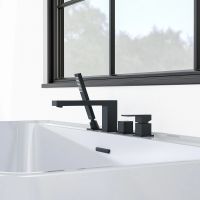 Смеситель на борт ванны Aquatek Либра AQ1648MB Черный матовый — фото 3, Смесители