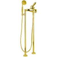 Смеситель для ванны Cezares Elite ELITE-VDPM-03/24-M Золото 24 карат — фото 1, Смесители напольные