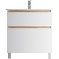 Тумба под раковину AM.PM X-Joy 80 M85AFSX0802WG Белый глянец — фото 1, Тумбы под раковину