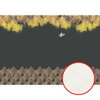 Фреска Ortograf Forma 32657 Фактура флок FLK Флизелин (4*2,7) Черный/Золото, Абстракция/Птицы — фото 1, Фрески