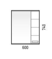 Товар: Зеркало со шкафом Corozo Денвер 60 SD-00000533 Белое - фото 4 Зеркало со шкафом Corozo Денвер 60 SD-00000533 Белое — фото 4, Мебель для ванной
