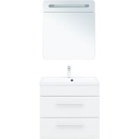 Тумба под раковину Aquanet Лукка 75 302397 подвесная Белая глянцевая — фото 8, Тумбы под раковину