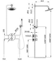 Товар: Душевая система Vincea VSFW-101TCH с термостатом Хром - фото 7 Душевая система Vincea VSFW-101TCH с термостатом Хром — фото 7, Встраиваемые душевые комплекты