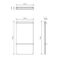 Электрический полотенцесушитель Black&White Universe 432x810 38900 Коричневый с золотом — фото 7, Электрические полотенцесушители