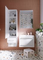 Товар: Шкаф пенал 1MarKa Соната 35 L У78470 подвесной Белый глянцевый - фото 3 Шкаф пенал 1MarKa Соната 35 L У78470 подвесной Белый глянцевый — фото 3, Пеналы для ванной комнаты