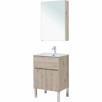 Комплект мебели для ванной Aquanet Алвита New 60 274527 Дуб веллингтон белый — фото 3, Комплекты мебели для ванной