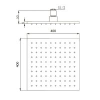 Верхний душ Migliore Palermo 30159 Хром — фото 4, Верхние души