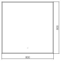 Зеркало Silver Mirrors Алмина 80 LED-00002717 с подсветкой с бесконтактным выключателем — фото 4, Мебель для ванной