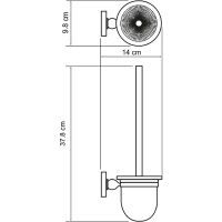 Ершик для унитаза WasserKRAFT Aland Хром арт-K-8527 — фото 3, Ершики для унитаза