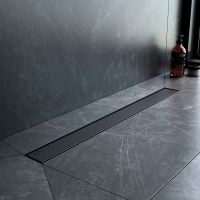 Душевой лоток AM.PM MasterFlow 70 W01SC-U11-070-04BM с Черной матовой решеткой / под плитку Tile — фото 6, Душевые лотки