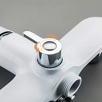 Смеситель для ванны Frap H49 F2249 универсальный Белый Хром — фото 2, Смеситель для ванны