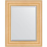 Зеркало Evoform Exclusive 51х41 BY 1355 с фацетом в багетной раме - Сосна 62 мм — фото 1, Мебель для ванной