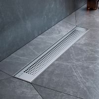 Душевой лоток AM.PM PrimeFlow 50 с решеткой Хром матовый Cut Gradient арт-W02SC-P11-050-01SB — фото 3, Душевые лотки