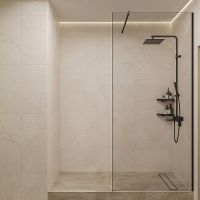 Товар: Душевая перегородка STWORKI Берген 100 MV-BE-100-BL профиль Черный матовый стекло прозрачное - фото 2 Душевая перегородка STWORKI Берген 100 MV-BE-100-BL профиль Черный матовый стекло прозрачное — фото 2, Душевые перегородки