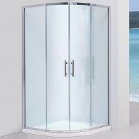 Душевой уголок Black&White Stellar Wind S101 90х90 1019090 профиль Серебристый хром стекло прозрачное — фото 1, Душевые уголки