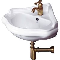 Раковина Migliore Bella 57 20608 угловая Белая — фото 1, Раковины подвесные