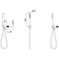 Товар: Душевой гарнитур Allen Brau Priority 5.31019-MG Графит брашированный - фото 2 Душевой гарнитур Allen Brau Priority 5.31019-MG Графит брашированный — фото 2, Душевое оборудование. Душевая программа