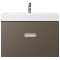 Тумба под раковину Creto Malibu 80 7-1078Cap подвесная Capuchino — фото 1, Мебель для ванной