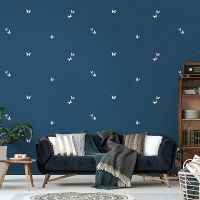 Обои Andrea Rossi Gallinara 54309-6 Винил на флизелине (1,06*10,05) Синий, Бабочки — фото 2, Обои для стен