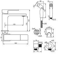 Смеситель для раковины Damixa Gala 530300000 Хром — фото 4, Смесители