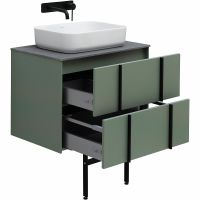 Тумба под раковину Allen Brau Reality 70 1.32004.CGM подвесная Олива матовая — фото 42, Тумбы под раковину