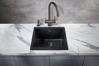 Кухонная мойка Milacio Leon 45 Cuarzo MC.77091 Черная матовая — фото 5, Кухонные мойки