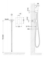 Гигиенический душ со смесителем Timo Selene Золото матовое арт-2089/17SM — фото 2, Гигиенические души