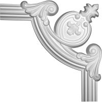 Угловой элемент Европласт 1.52.284 256x27x256 мм — фото 1, Молдинги