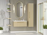 Товар: Шкаф пенал Brevita Alicante 35 ALI-05035-03 подвесной Капучино - фото 10 Шкаф пенал Brevita Alicante 35 ALI-05035-03 подвесной Капучино — фото 10, Мебель для ванной