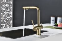 Смеситель для кухни Paulmark Serpentine Se213222-BR Бронза — фото 6, Смесители для кухни