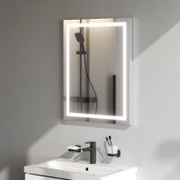 Зеркало AM.PM Gem 55 M91AMOX0551WG с подсветкой с механическим выключателем — фото 4, Мебель для ванной