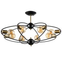 Люстра Artelamp Glasgow A1963PL-8BK Черная Бронза — фото 1, Люстры