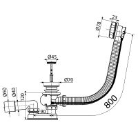 Товар: Слив-перелив Koller Pool B70CMMA80 полуавтомат Хром - фото 2 Слив-перелив Koller Pool B70CMMA80 полуавтомат Хром — фото 2, Сливы-переливы