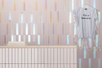 Керамическая плитка 41Zero42 Spectre Cream Hologram Mix 4100729 настенная 5х25 см — фото 2, Керамическая плитка