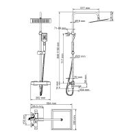 Душевая система WasserKRAFT A19901 с термостатом Хром — фото 7, Душевое оборудование. Душевая программа