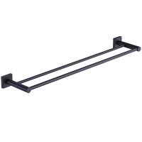 Полотенцедержатель Timo Selene 12056/03 двойной Черный — фото 1, Полотенцедержатели