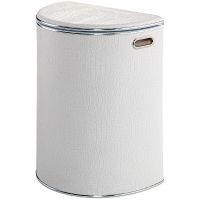 Товар: Корзина для белья Geralis KWH-O Croco Белая, кант Хром, полукруглая - фото 1 Корзина для белья Geralis KWH-O Croco Белая, кант Хром, полукруглая — фото 1, Корзины для белья