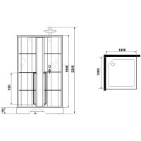 Товар: Душевая кабина Niagara Standart 100x100 R ST100/15QR/KL/BKT без гидромассажа - фото 10 Душевая кабина Niagara Standart 100x100 R ST100/15QR/KL/BKT без гидромассажа — фото 10, Душевые кабины