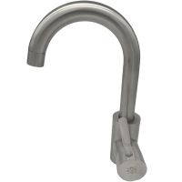 Смеситель для раковины Ростовская Мануфактура Сантехники SUS124-001F-1 Нержавеющая сталь — фото 3, Смесители