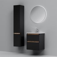 Тумба под раковину AM.PM X-Joy 55 M85AFHX0552BM подвесная Черная матовая — фото 6, Мебель для ванной