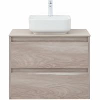 Тумба под раковину Aquanet Nova Lite 75 287885 подвесная Орех светлый — фото 10, Тумбы под раковину